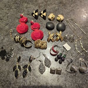 18 Pairs Of Earrings